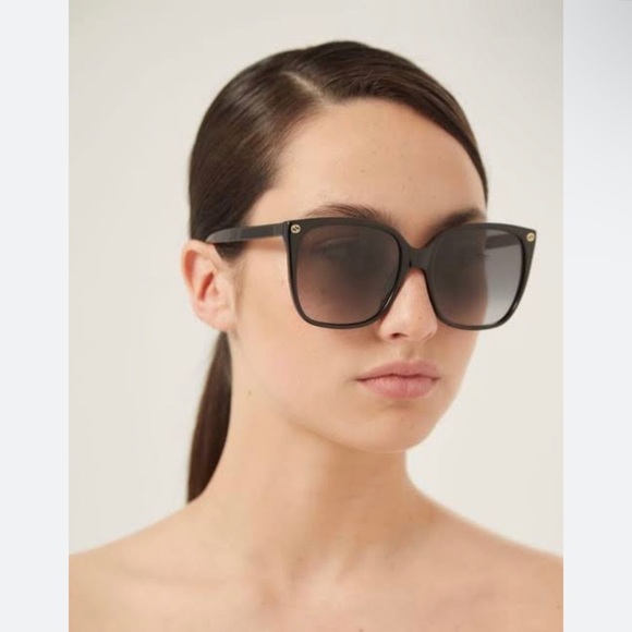 New Gucci over size square sunglasses black - Picture 2 of 8